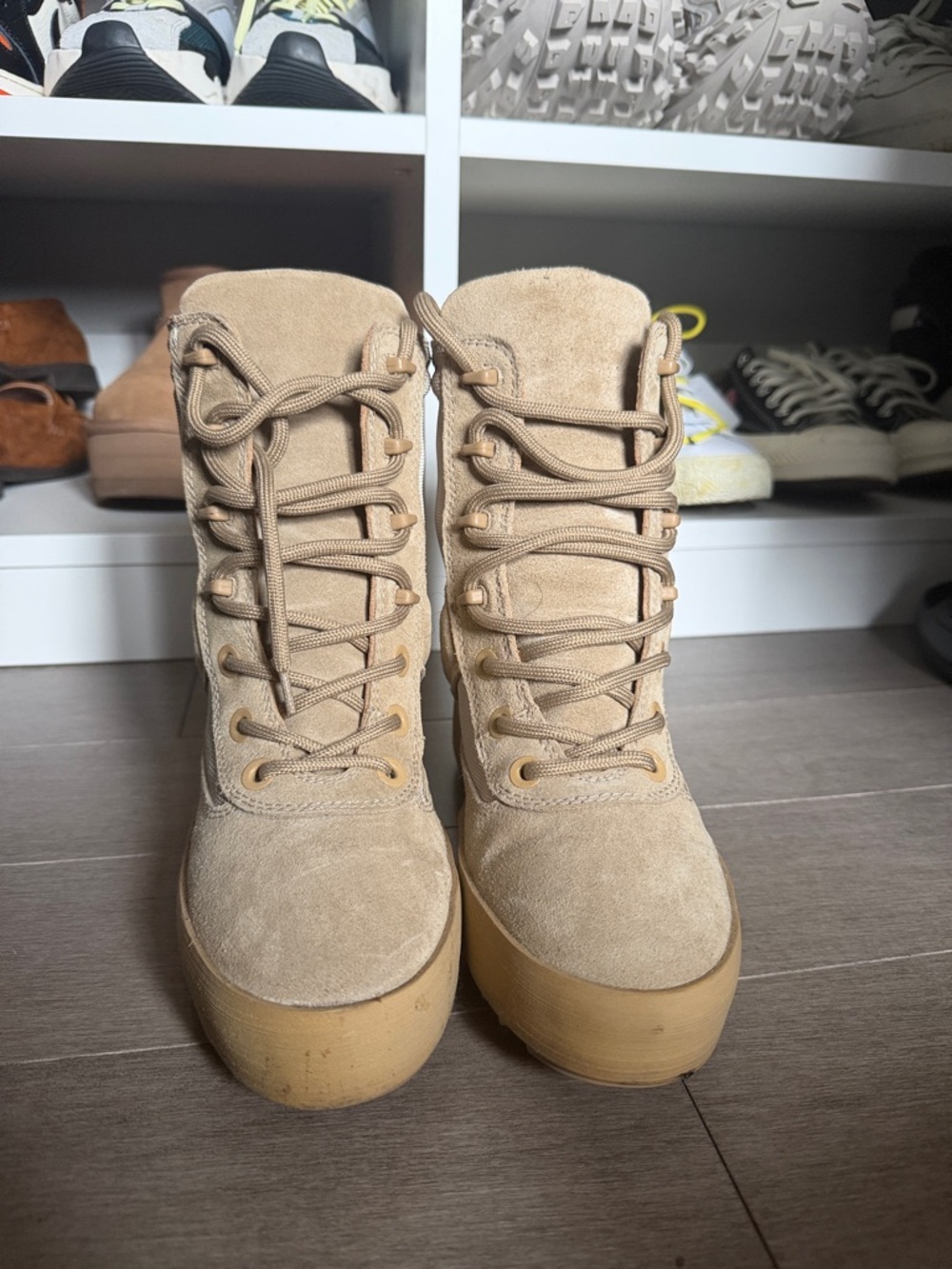 Yeezy 'SSN 3' Combat Military Boots - Women's 37 - Sand 37